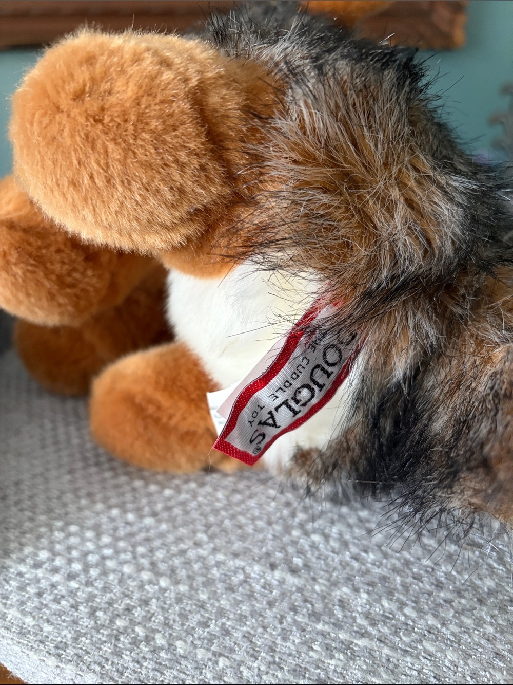 Douglas Plush Howling Wolf Stuffed Animal - Brown & Gray Fur - Picture 2 of 8